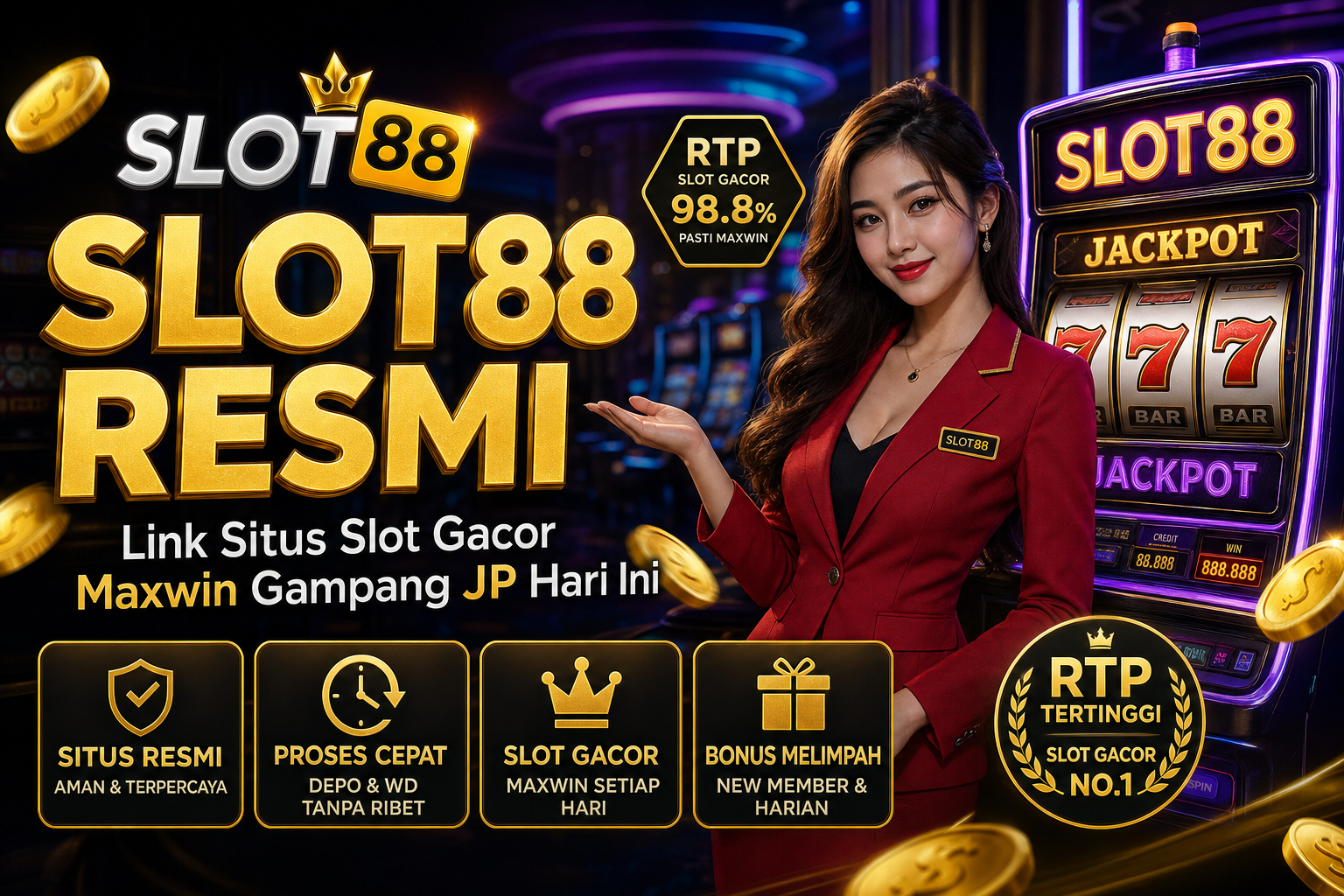 Artwork thumbnail, Slot88 Resmi Link Situs Slot Gacor Maxwin Gampang JP Hari Ini by Slot88